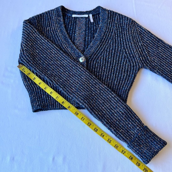 Helmut Lang Reef Knot Cropped Button Front Cardigan - Picture 9 of 12